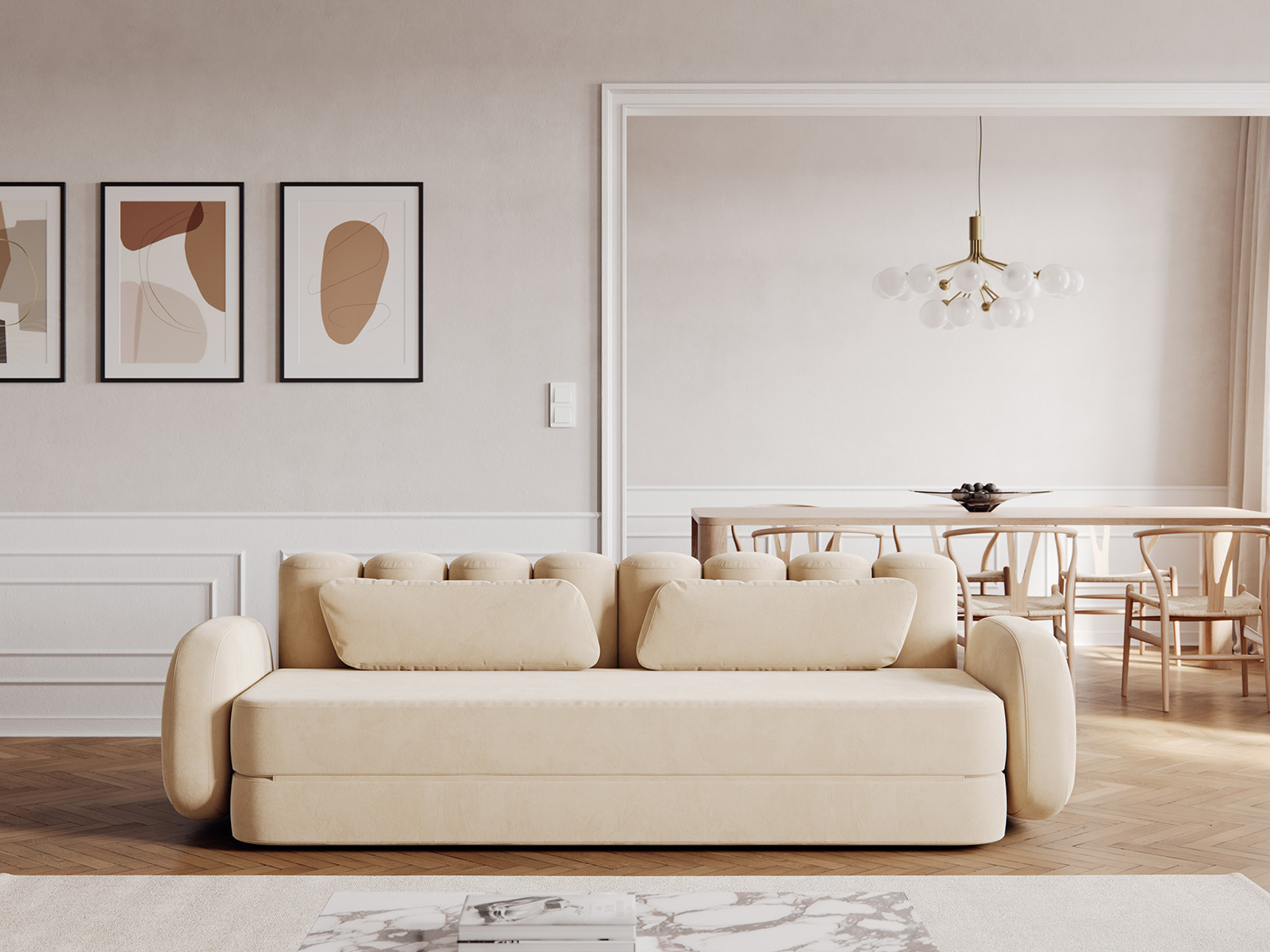 Deco Velvet sovesofa